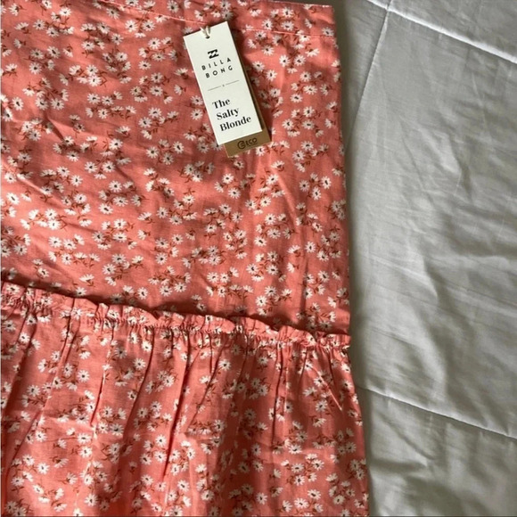 Billabong X The Salty Blonde pink ruffle floral skirt - Picture 8 of 10